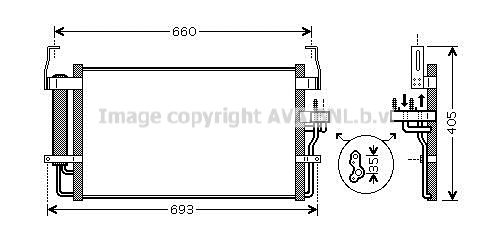 AVA QUALITY COOLING Lauhdutin, ilmastointilaite HY5092D